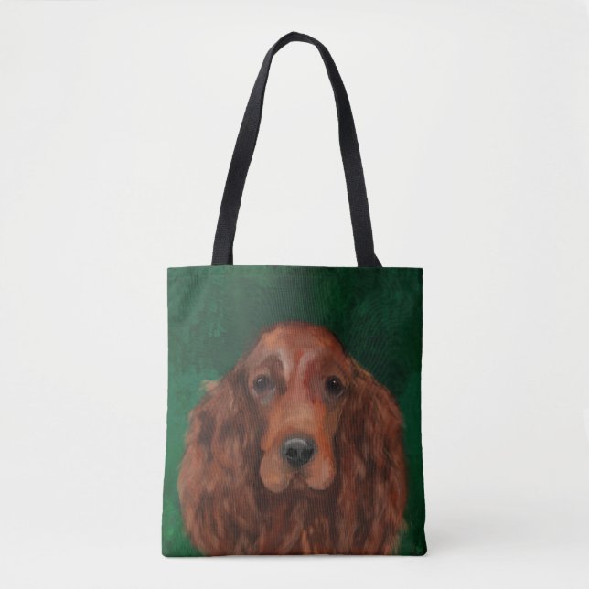 Tote Bag Setter irlandais rouge (Devant)