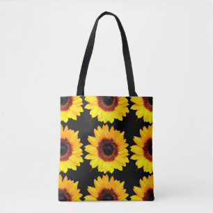 Tote Bag Seule une Fleur de Tournesol + votre dos. & idées
