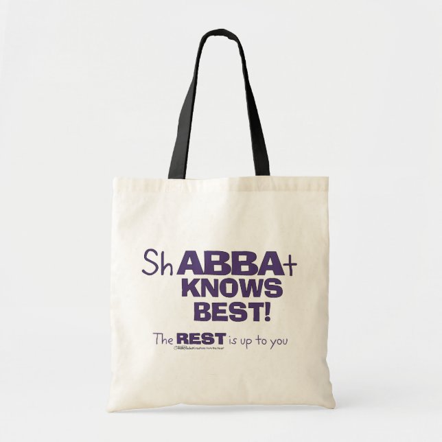 Tote Bag ShABBAt Abba connaît le mieux (Devant)