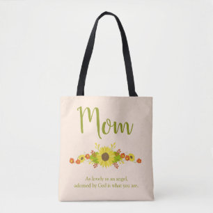 Tote Bag Shabby Chic Maman Sunflower