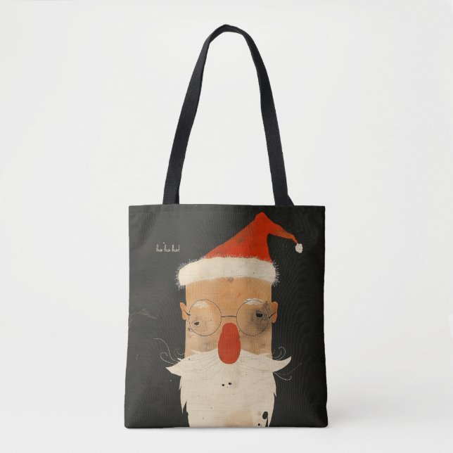 Tote Bag Shabby Père Noël (Devant)