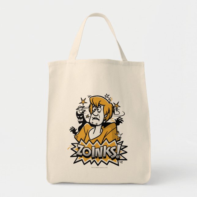 Tote Bag Shaggy "Zoinks !" Graphic halftone (Devant)