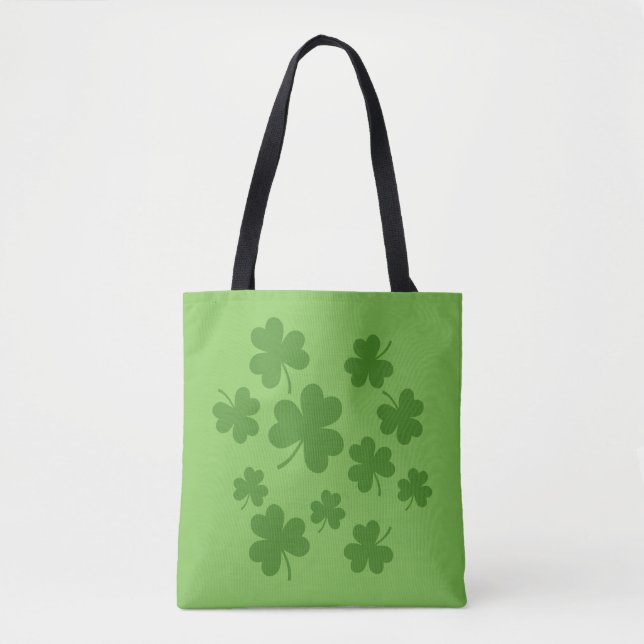 Tote Bag Shamrock de la Saint Patrick Motif Clover (Devant)