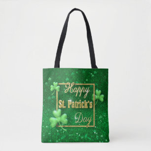 Tote Bag Shamrock d'or de la Saint-Patrick