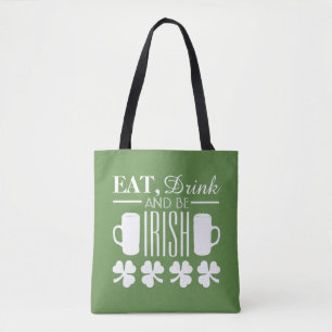 Tote Bag Shamrock et bière