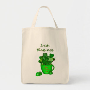 Tote Bag Shamrock irlandais Cookie Bouquet-Grocery Fourre-t