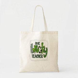 Tote Bag Shamrock One Lucky Teacher St Patrick