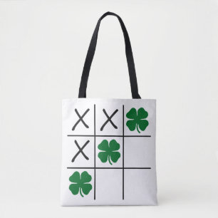 Tote Bag Shamrock Tic Tac Toe