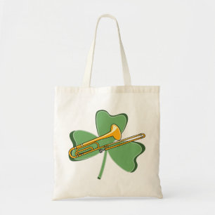 Tote Bag Shamrock Trombone