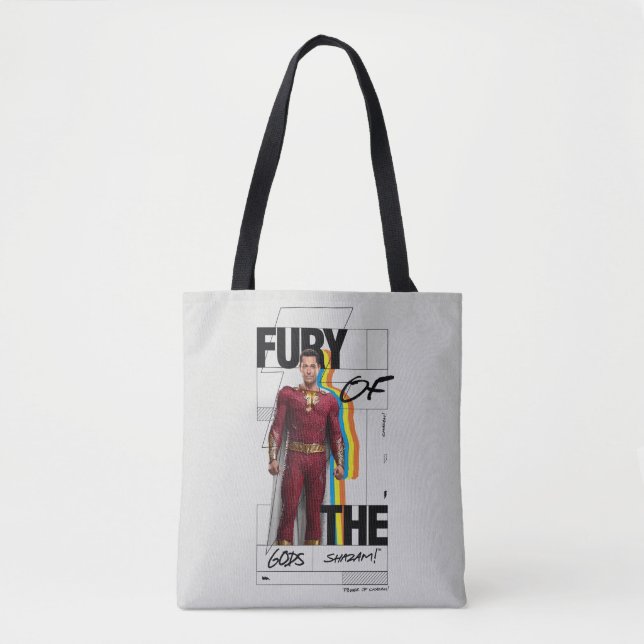 Tote Bag SHAZAM ! Furie des dieux | Art de style d'album ré (Devant)