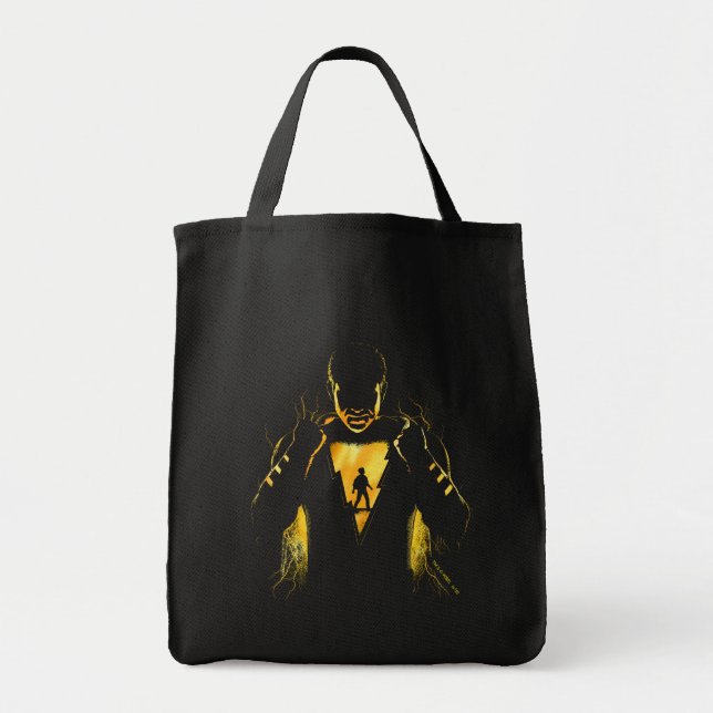 Tote Bag SHAZAM ! | Shazam et Billy Lightning Silhouette (Devant)