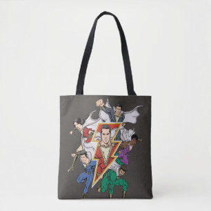 Tote Bag SHAZAM ! Shazam Family Graphic