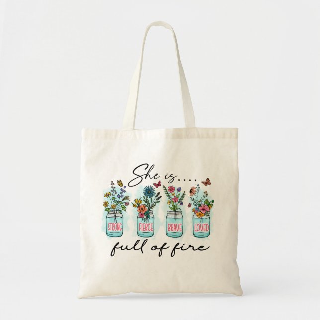 Tote Bag She Is Full Of Fire (Devant)