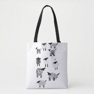 Tote Bag Sheep doodles