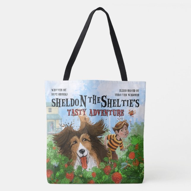 Tote Bag Sheldon le Sheltie (Devant)
