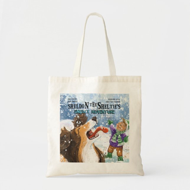 Tote Bag Sheldon le Sheltie (Devant)
