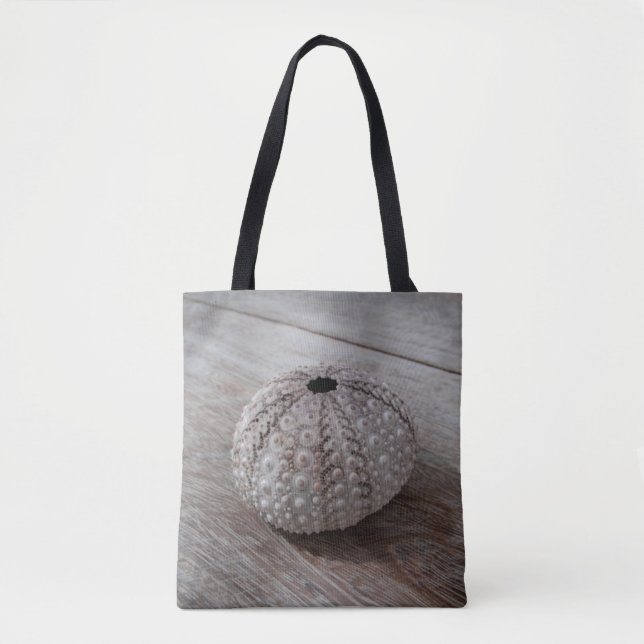 Tote Bag Shell sur un Tableau en bois (Devant)