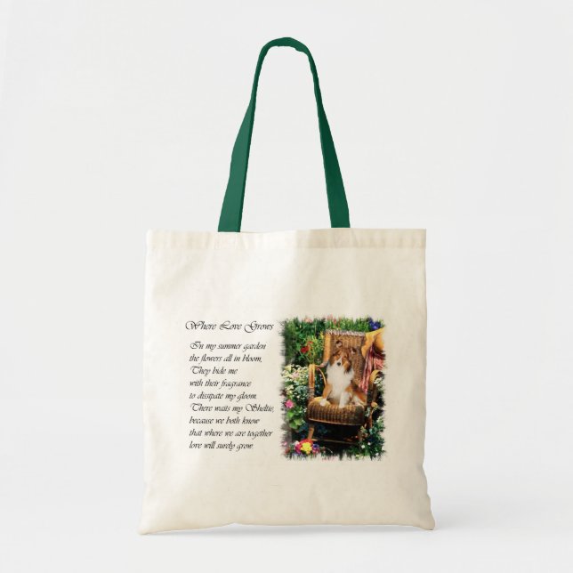 Tote Bag Shetland Sheepdog Sheltie Art Cadeaux (Devant)