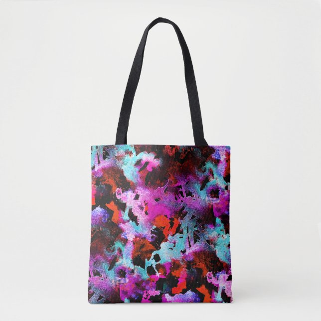 Tote Bag Shibori Batik : Aquarelle Gradient Tie Dye (Devant)