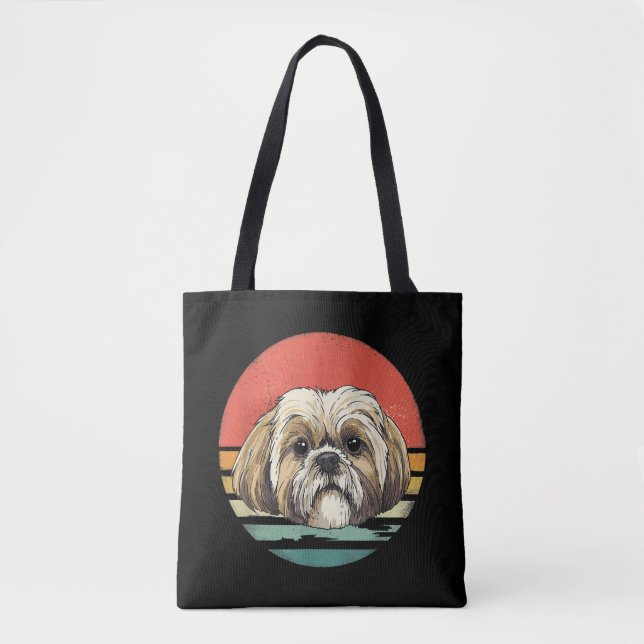 Tote Bag Shih Tzu | Shih Tzu Chien race Lover Cadeau (Devant)