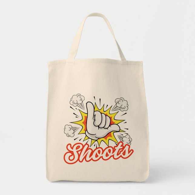 Tote Bag Shoots Comic Shaka Hawaii Hawaii Pidgin Slang (Devant)