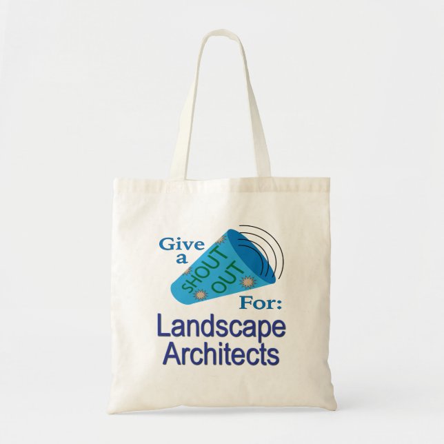 Tote Bag Shout Out pour les architectes paysagistes (Devant)