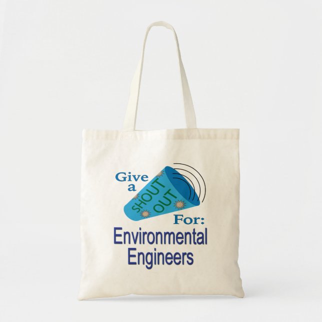Tote Bag Shout Out pour les ingénieurs De l'environnement (Devant)