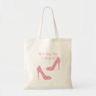 Tote Bag Si la chaussure adapte le rose