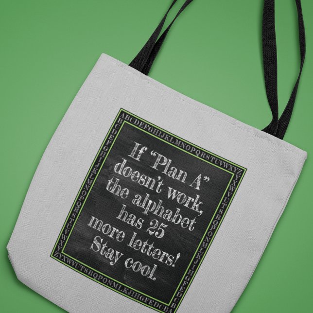 Tote Bag Si le plan "A" ne marche pas... (Créateur téléchargé)