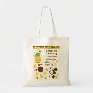 Tote Bag Si Vous Aimez Pina Coladas fourre-tout