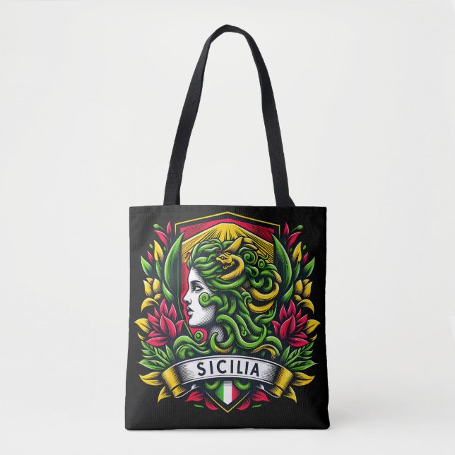 Tote Bag Sicile Sicile Sicile Fourre-tout (Devant)