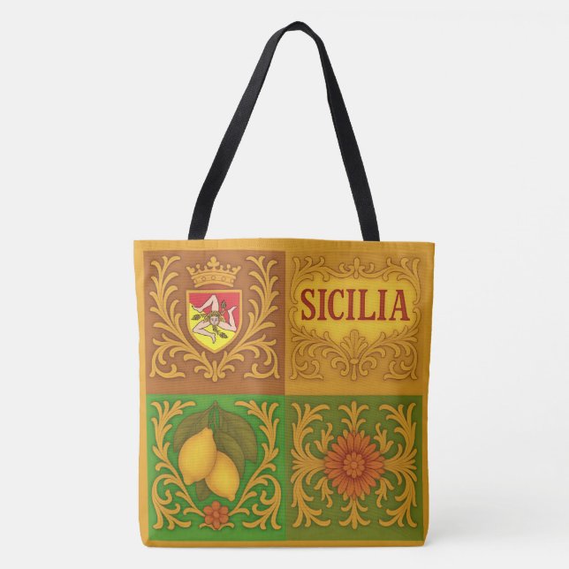 Tote Bag Sicilia Sicilien (Devant)