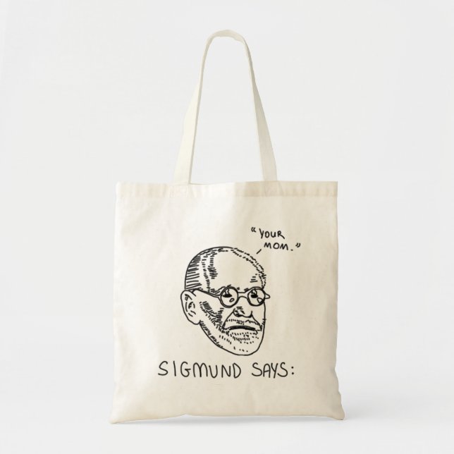 Tote Bag Sigmund dit - le noir 1 (Devant)