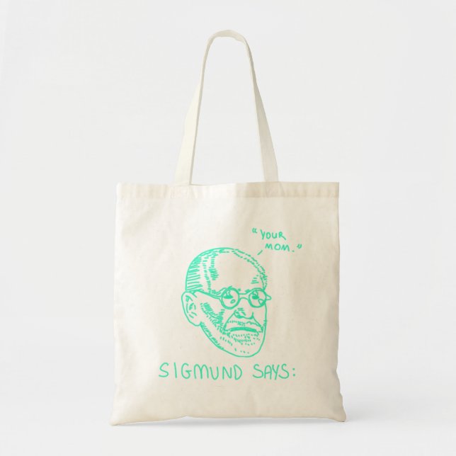 Tote Bag Sigmund dit - le vert (Devant)