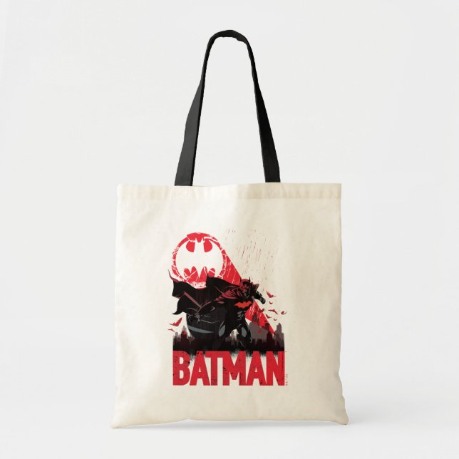 Tote Bag Signal Batman Crimson Bat (Devant)