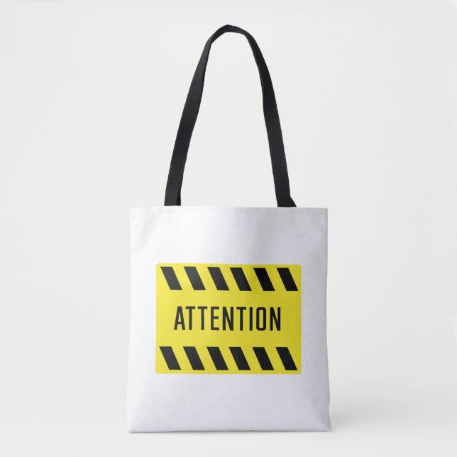 Tote Bag Signal d'attention (Devant)