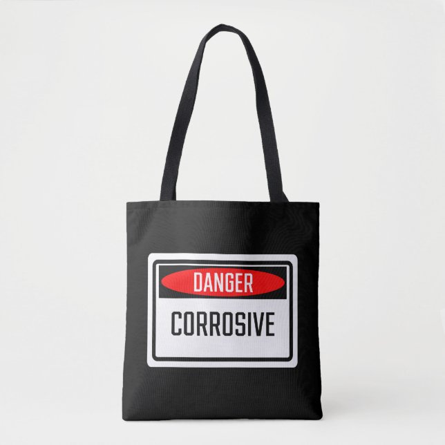 Tote Bag Signal de corrosion du danger (Devant)