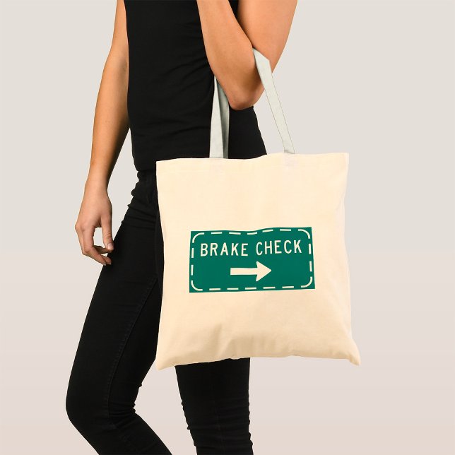 Tote Bag Signal routier de contrôle de freinage avec flèche (Créateur téléchargé)