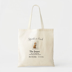 Tote Bag Signature boisson ajouter l'animal photo nom date