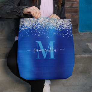 Tote Bag Signature Monogram Silver Parties scintillant Roya