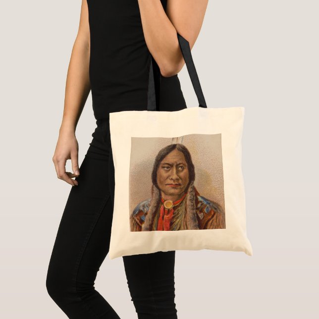 Tote Bag Signaux de fumée : Lakota Indian Chief Sitting Bul (Devant (produit))