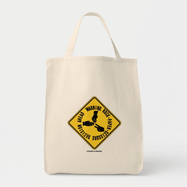 Tote Bag Signe d'avertissement de décision de (Devant)