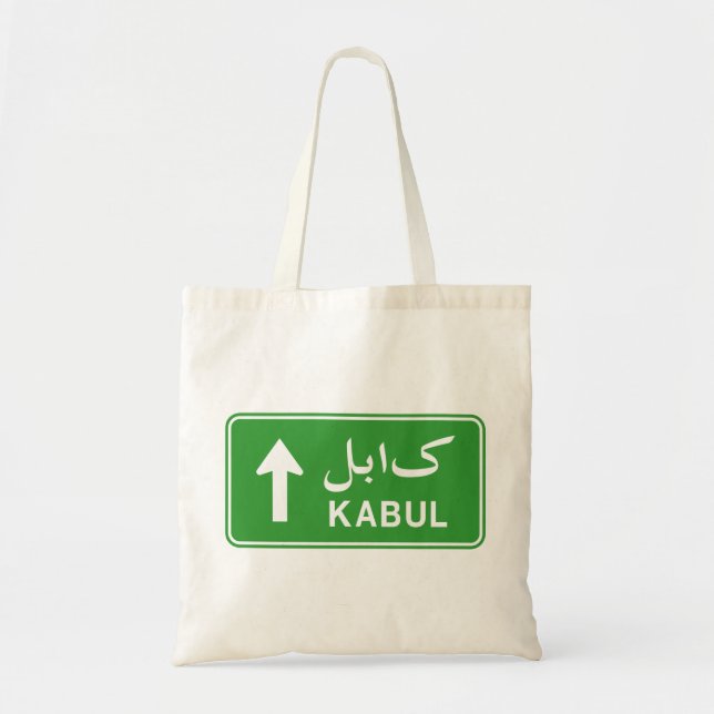 Tote Bag SIGNE DE LA ROUTE DE Kaboul EN Afghanistan (Devant)