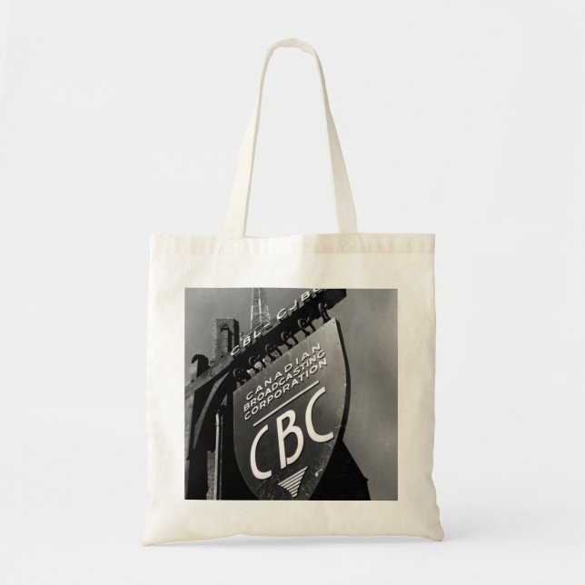 Tote Bag Signe de la rue Jarvis de CBC (années 1940) (Devant)