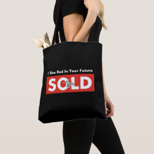 Tote Bag SIGNE DE VENTE IMMOBILIÈRE Rouge Fourre-tout Épice