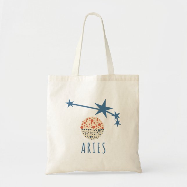 Tote Bag Signe du zodiaque Aries (Devant)