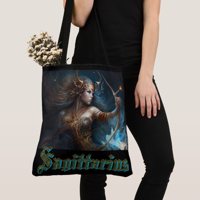 Tote Bag Signe du zodiaque Sagittaire (De près)