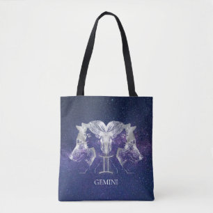 Tote Bag Signe zodiaque Gemini de la Voie Lactée