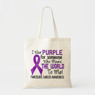 Tote Bag Signifie le monde à moi le Cancer 2 pancréatique