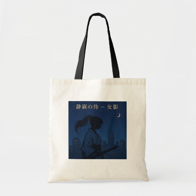 Tote Bag Silent Samurai – The Feminine Shadow: Urban Night (Devant)